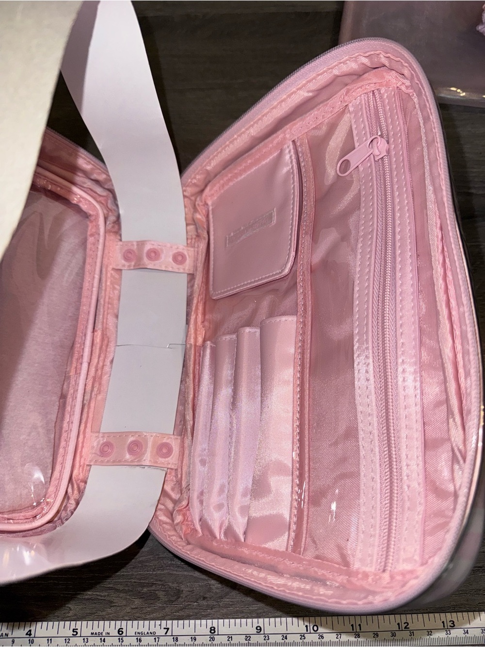 Victoria’s Secret Striped Travel Organizer Pouch - Cosmetic & Accessory Case
